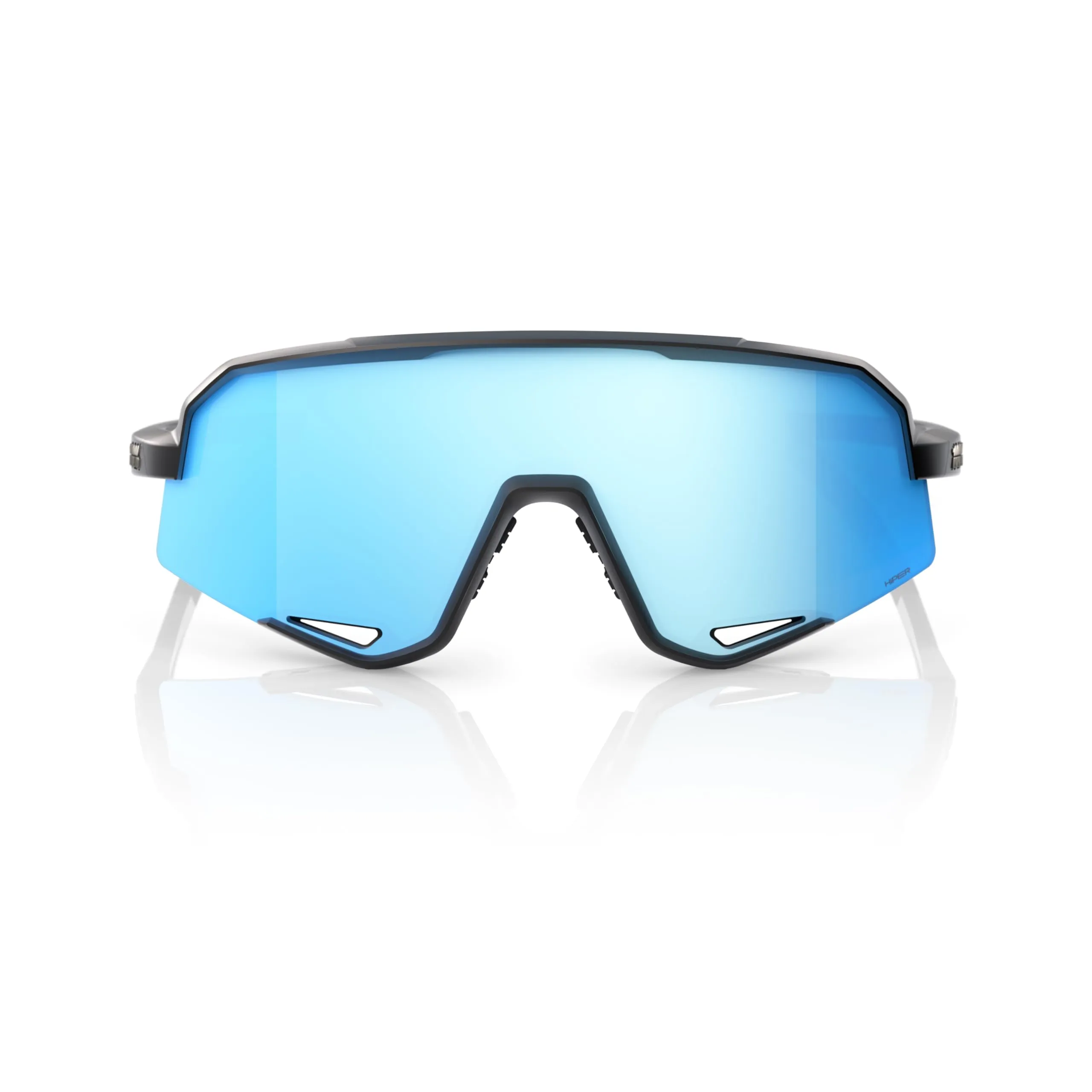 100% SLENDALE - Matte Black - HiPER Blue Multilayer Mirror Lens