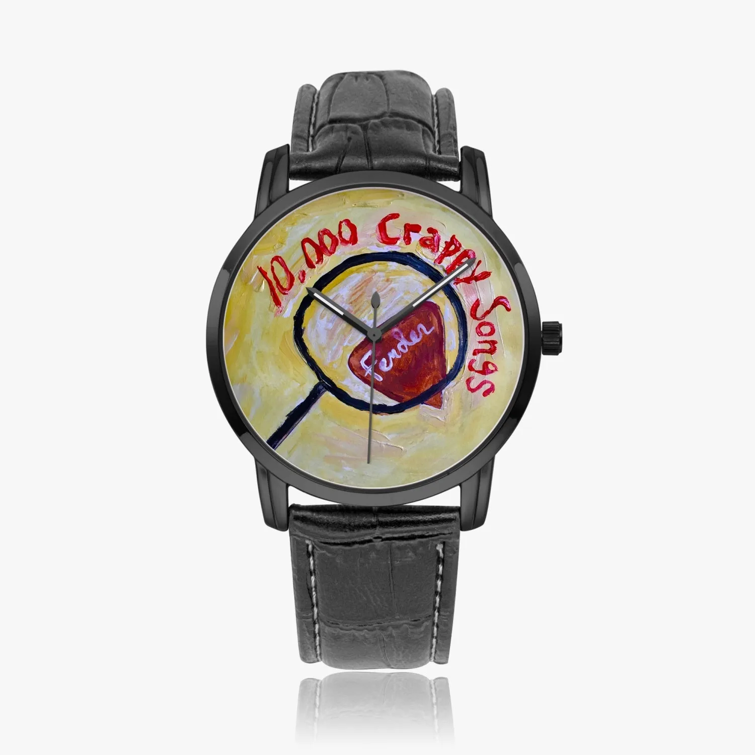 10,000 Crappy Songs Instafamous Wide Type Quartz watch