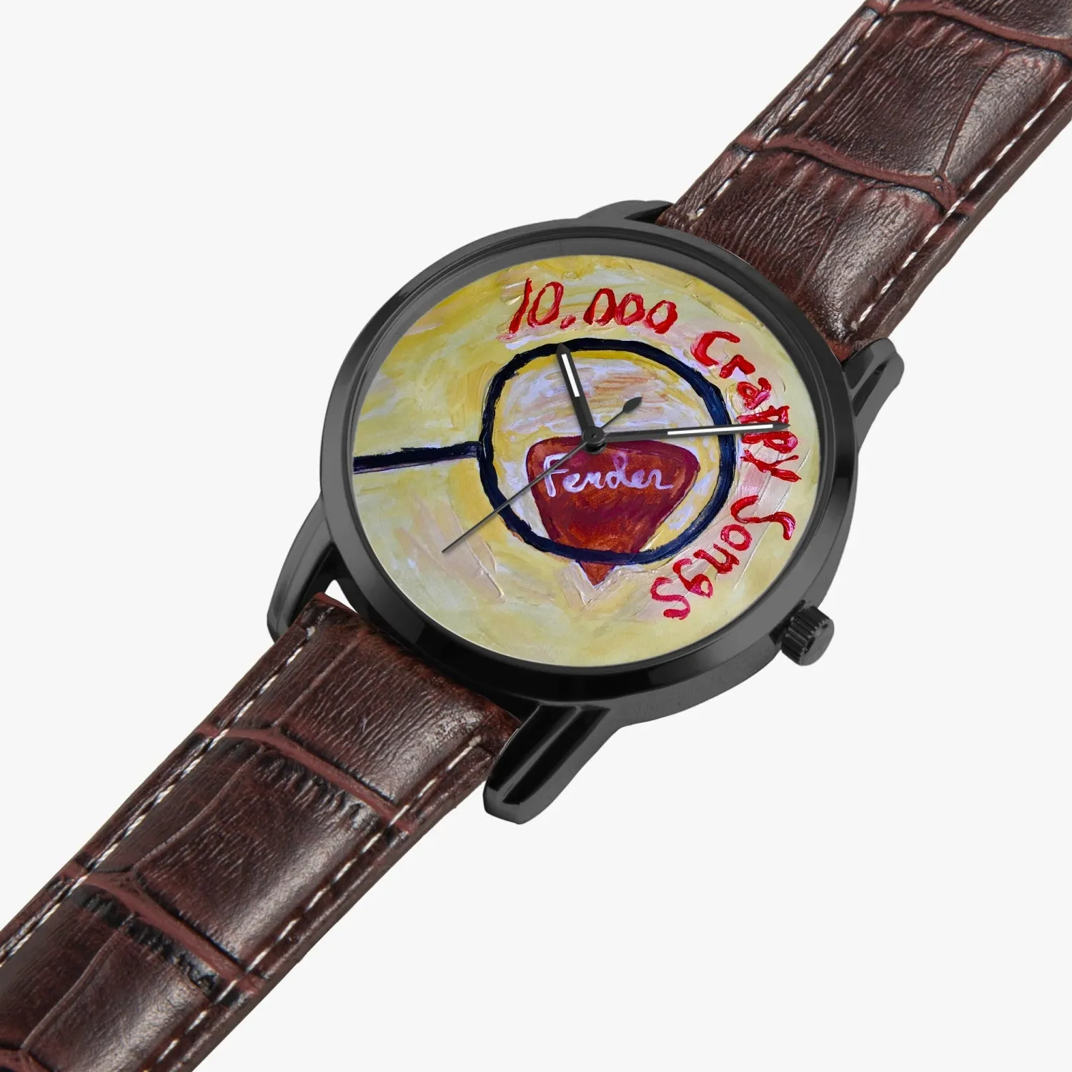 10,000 Crappy Songs Instafamous Wide Type Quartz watch