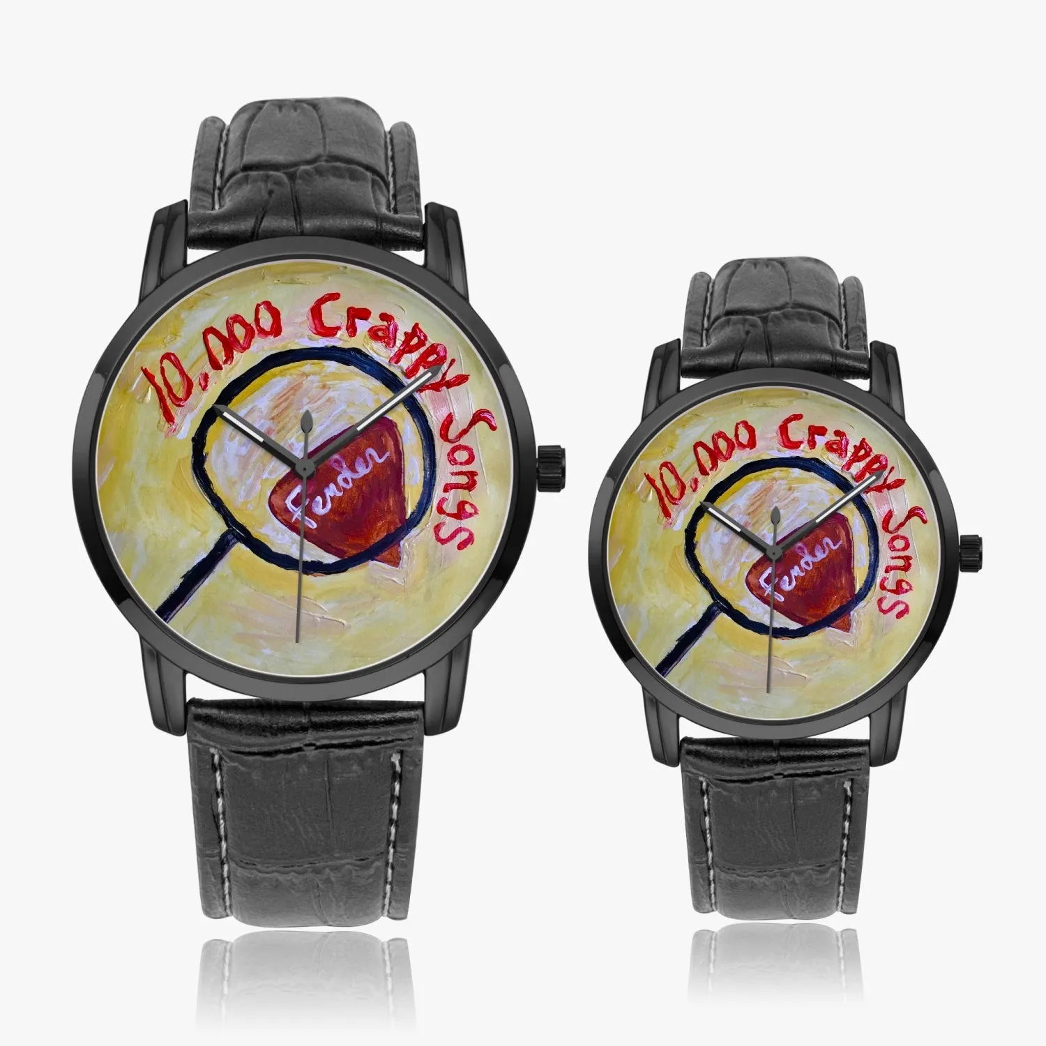 10,000 Crappy Songs Instafamous Wide Type Quartz watch