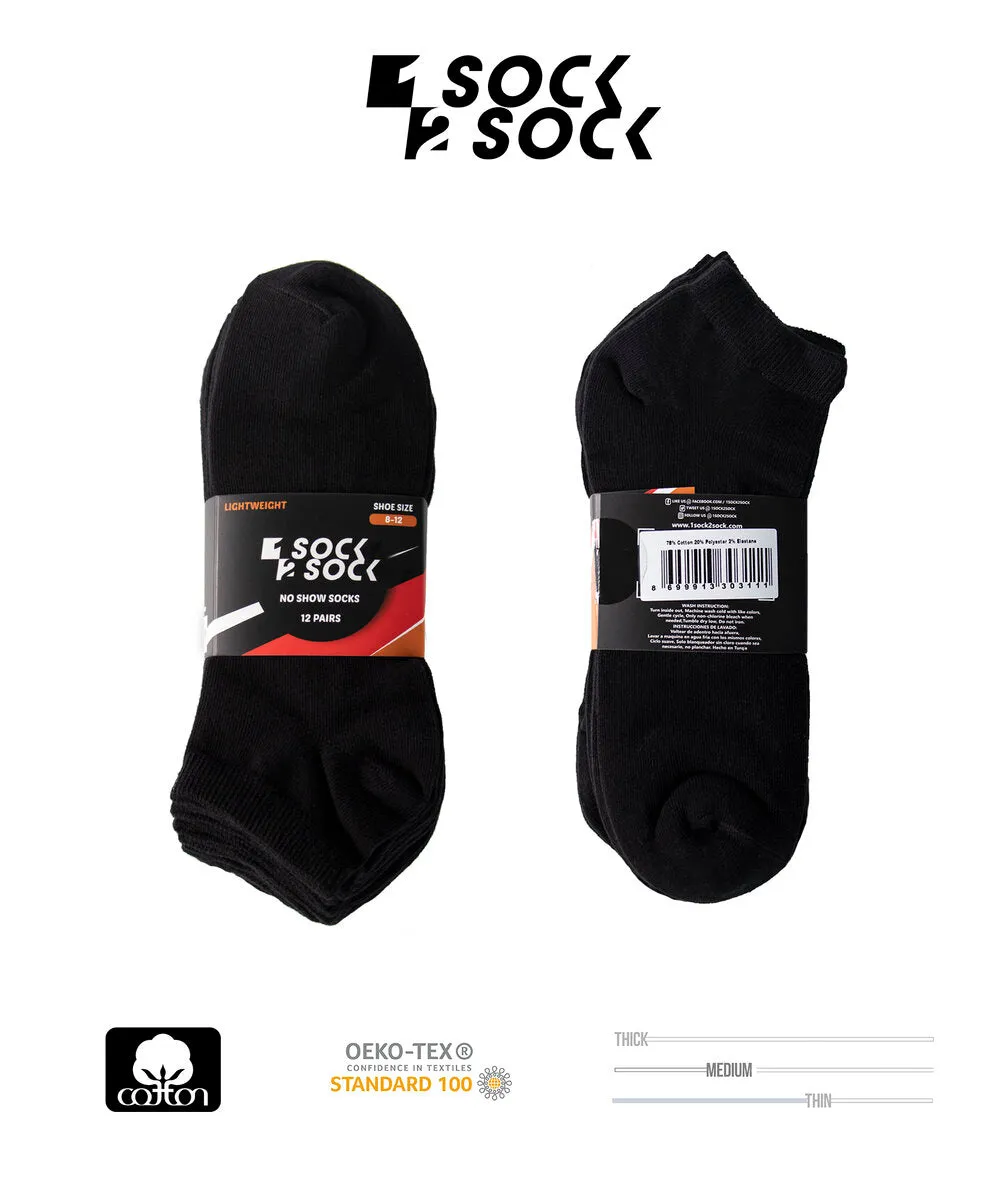 12 PACK THIN ANKLE SOCKS