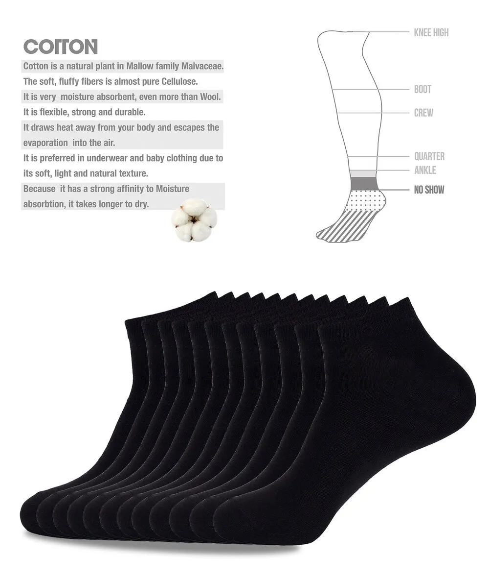 12 PACK THIN ANKLE SOCKS