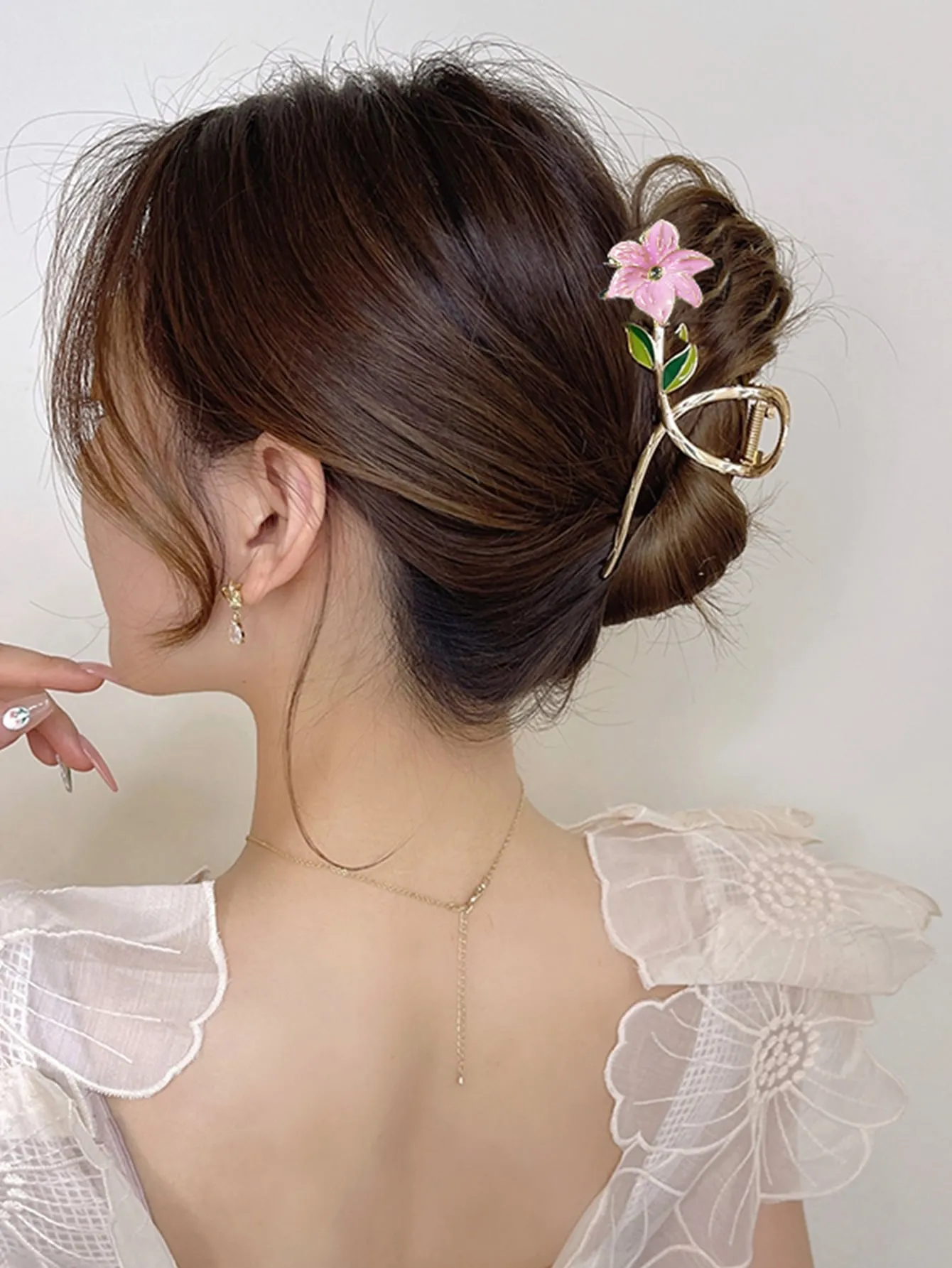 1pc Flower Design Hair Claw