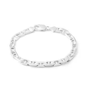 21cm Sterling Silver 200 Gauge Anchor Bracelet