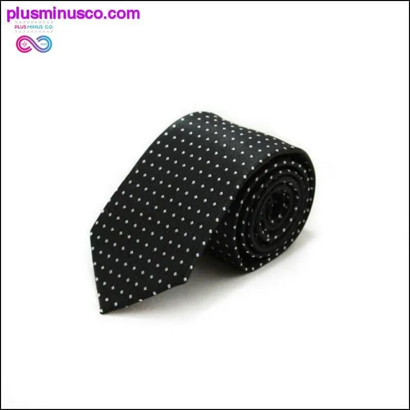 46 Color Sale 7CM Men Ties Polyester Stain Stripes Polka