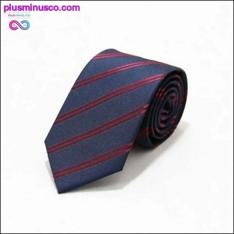 46 Color Sale 7CM Men Ties Polyester Stain Stripes Polka