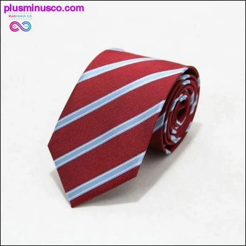 46 Color Sale 7CM Men Ties Polyester Stain Stripes Polka