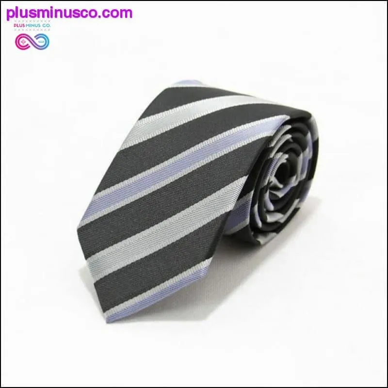 46 Color Sale 7CM Men Ties Polyester Stain Stripes Polka