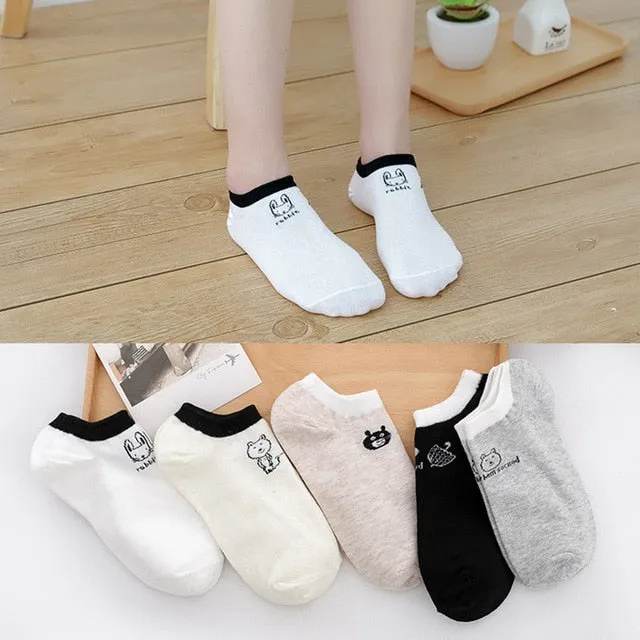 5 pairs Women's Short Socks