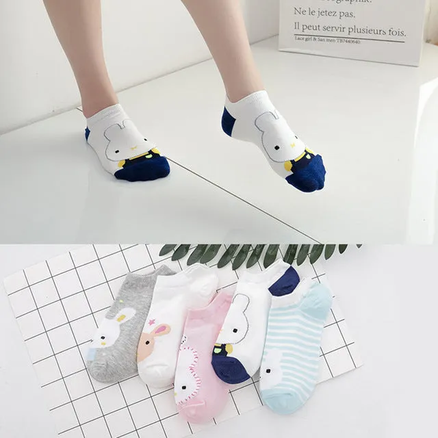 5 pairs Women's Short Socks