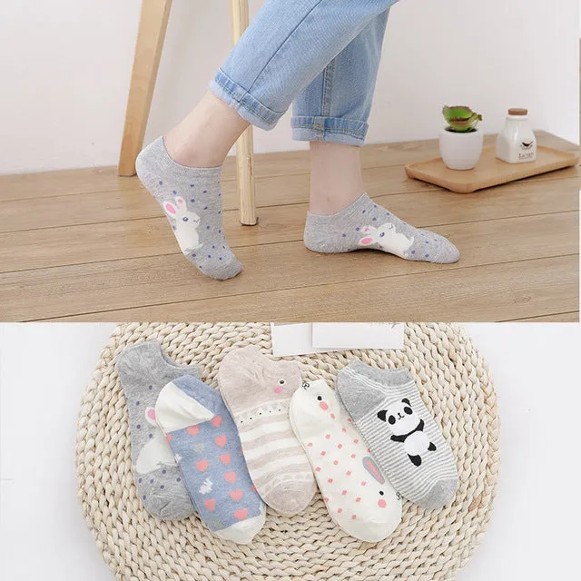 5 pairs Women's Short Socks