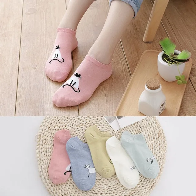 5 pairs Women's Short Socks