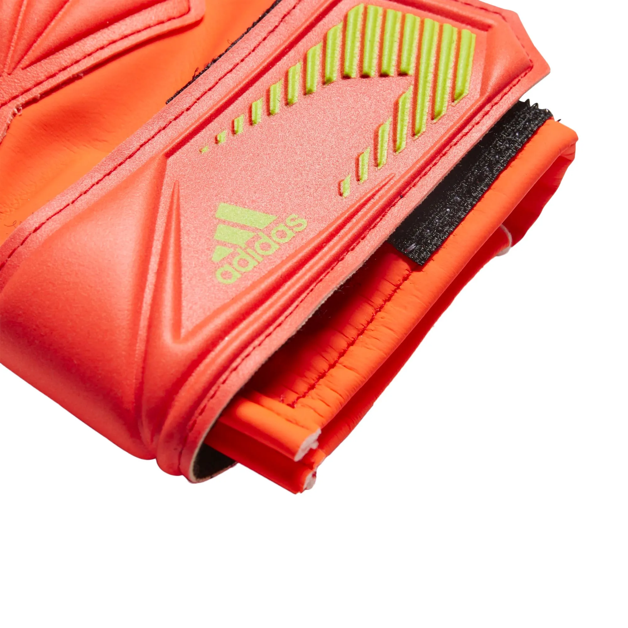 adidas Kids Predator Edge Match Fingersave Goalkeeper Gloves Solar Red/Solar Green