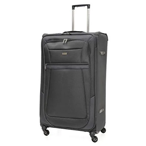 Aerolite Reinforced Super Strong and Light 4 Wheel Lightweight Cabin & Hold Check in Luggage Suitcase, Double-Tube Retractable Trolley Handle, 10 Year Guarantee