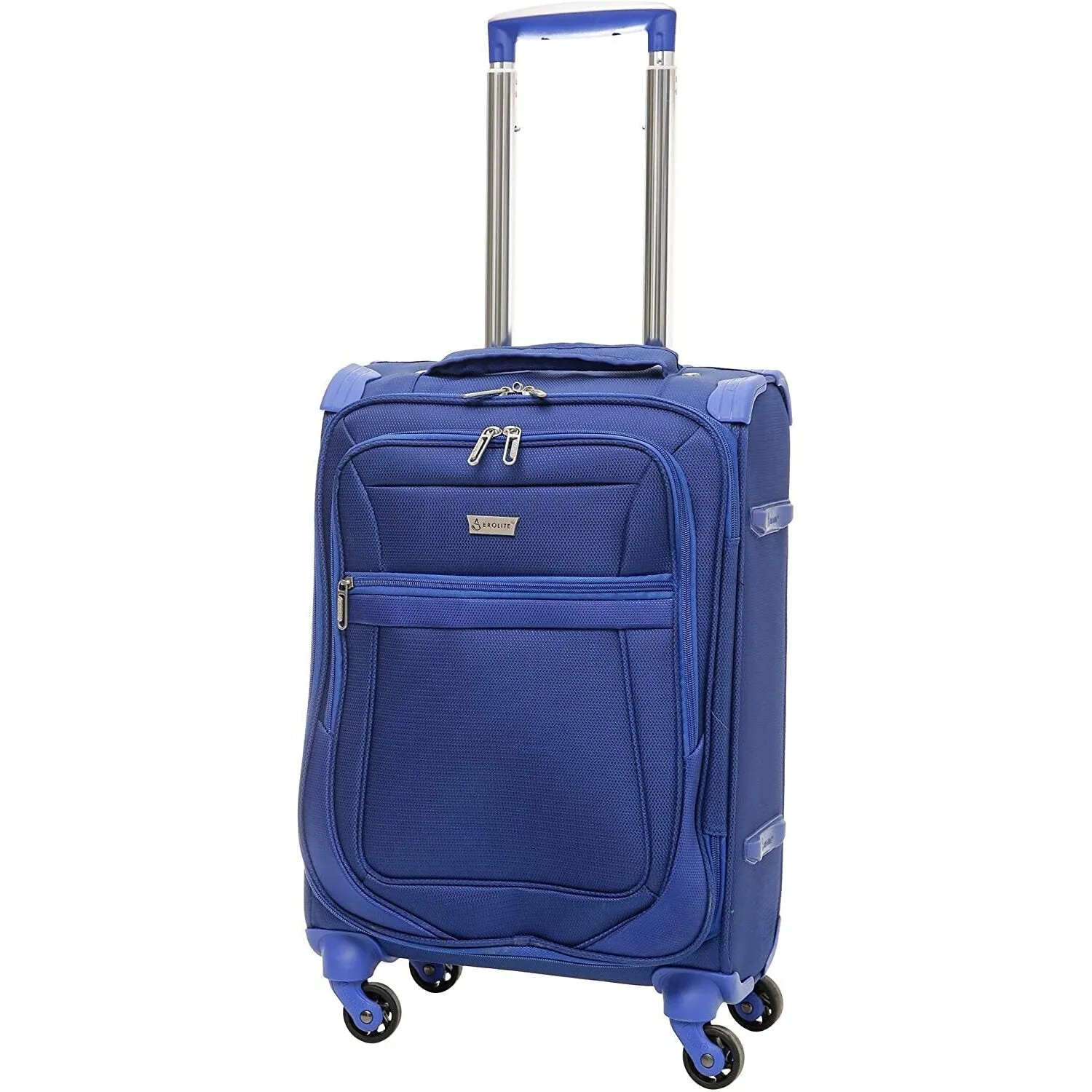 Aerolite Reinforced Super Strong and Light 4 Wheel Lightweight Cabin & Hold Check in Luggage Suitcase, Double-Tube Retractable Trolley Handle, 10 Year Guarantee