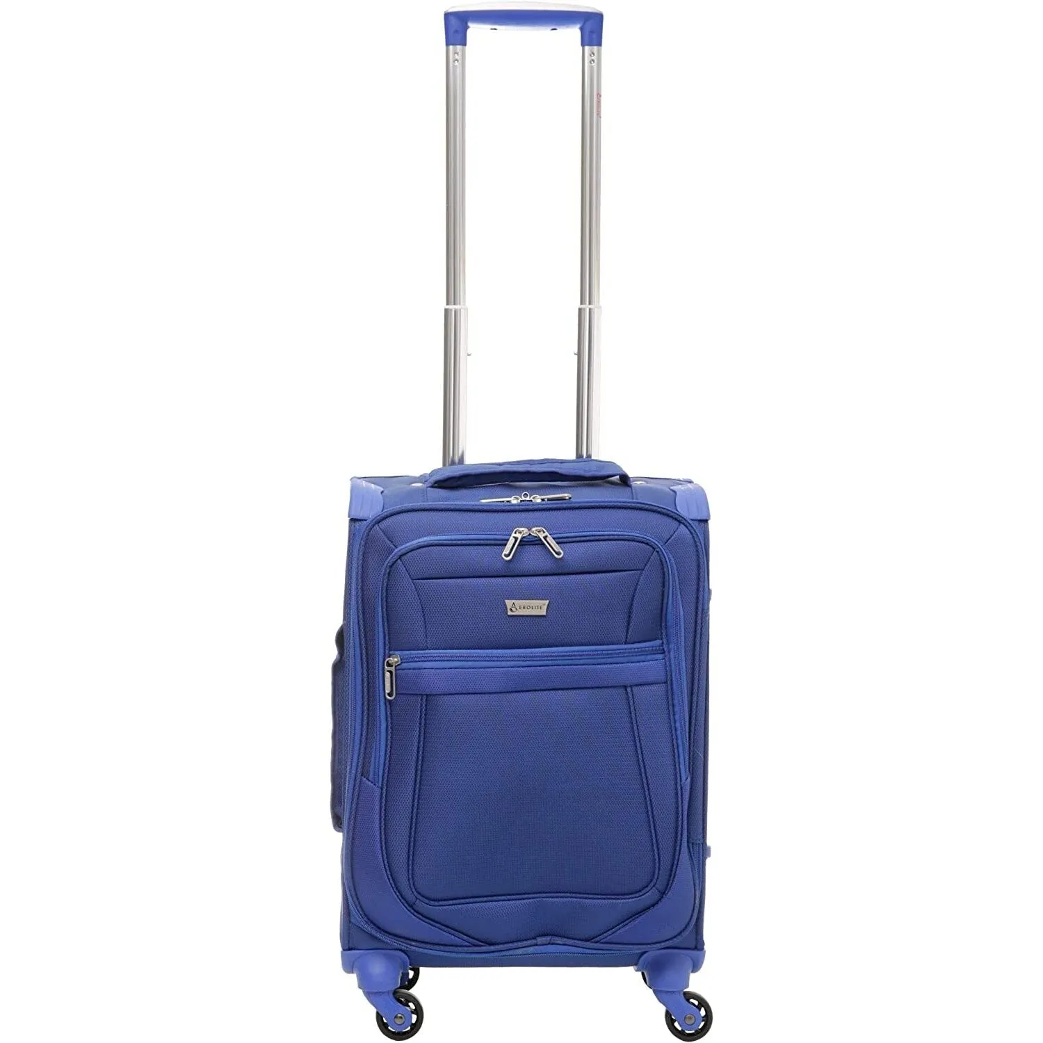 Aerolite Reinforced Super Strong and Light 4 Wheel Lightweight Cabin & Hold Check in Luggage Suitcase, Double-Tube Retractable Trolley Handle, 10 Year Guarantee