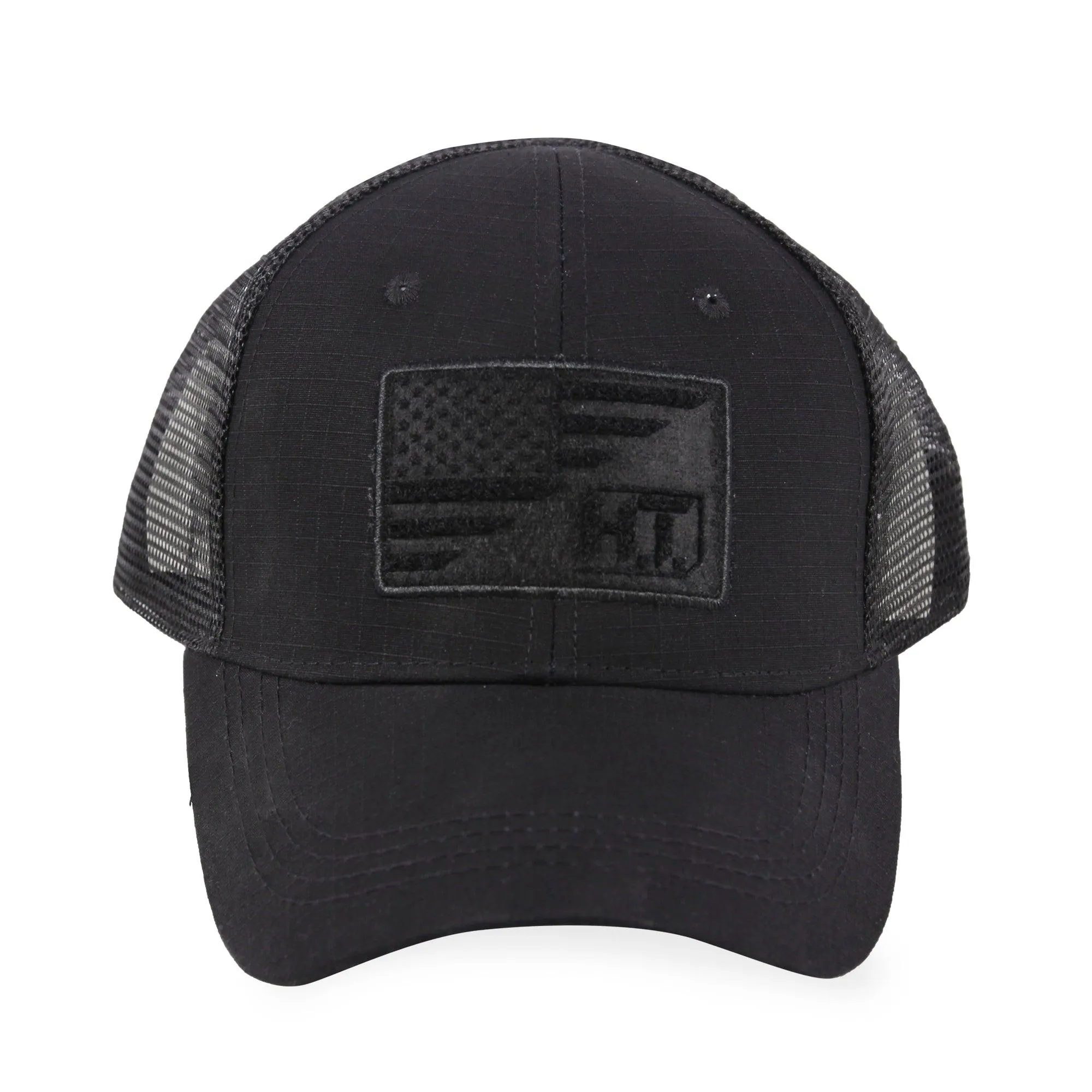 American Flag/HT Velcro Logo- Trucker Mesh Hat