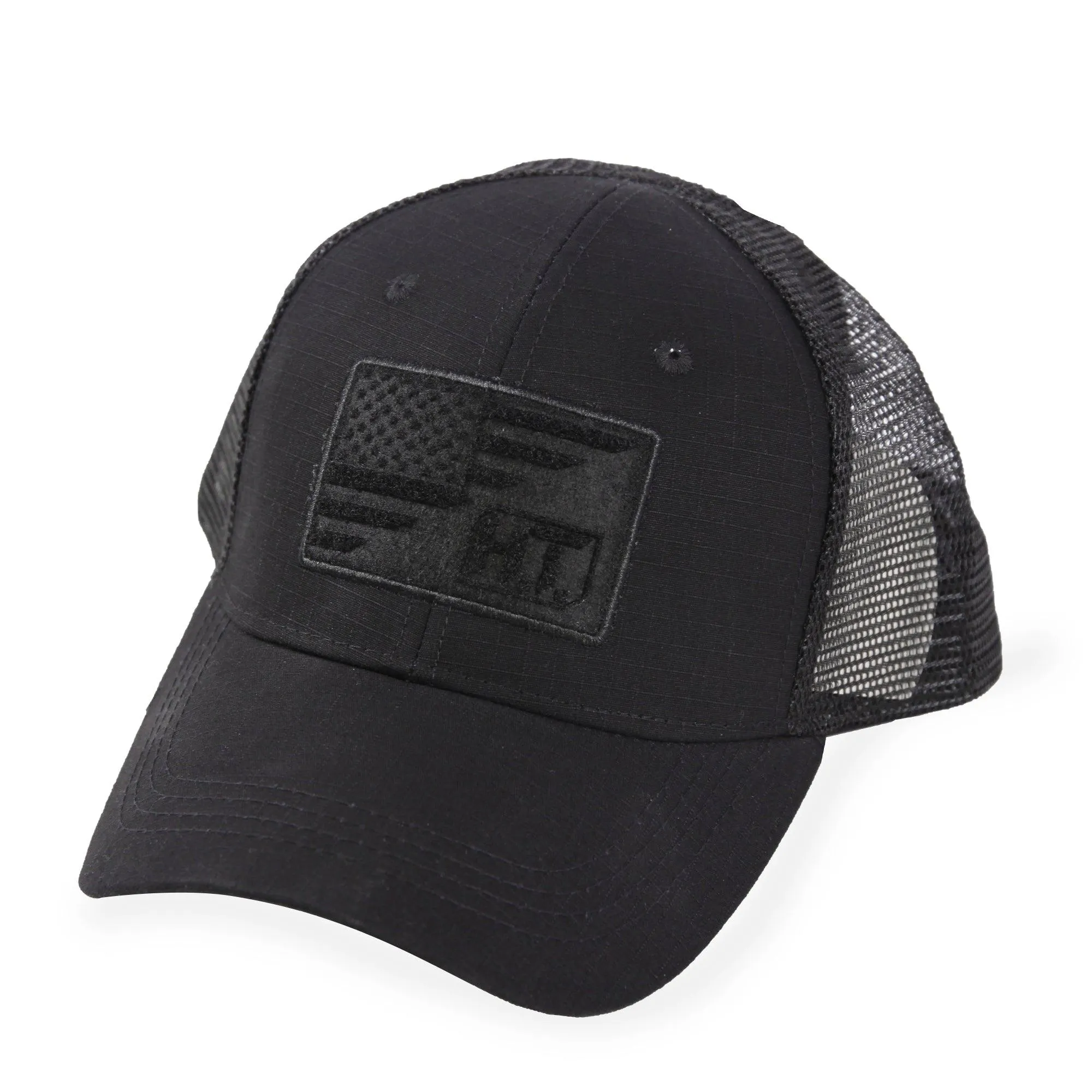 American Flag/HT Velcro Logo- Trucker Mesh Hat