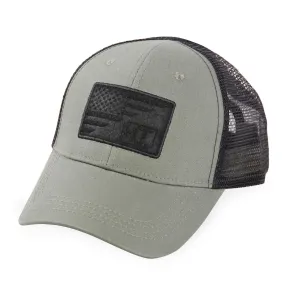 American Flag/HT Velcro Logo- Trucker Mesh Hat