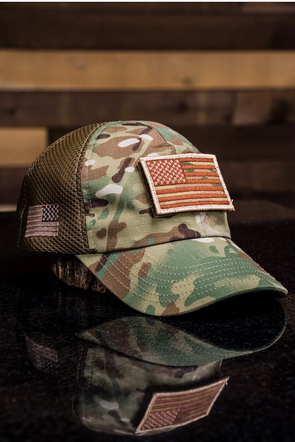 American Made Mesh Back Hat with Patch