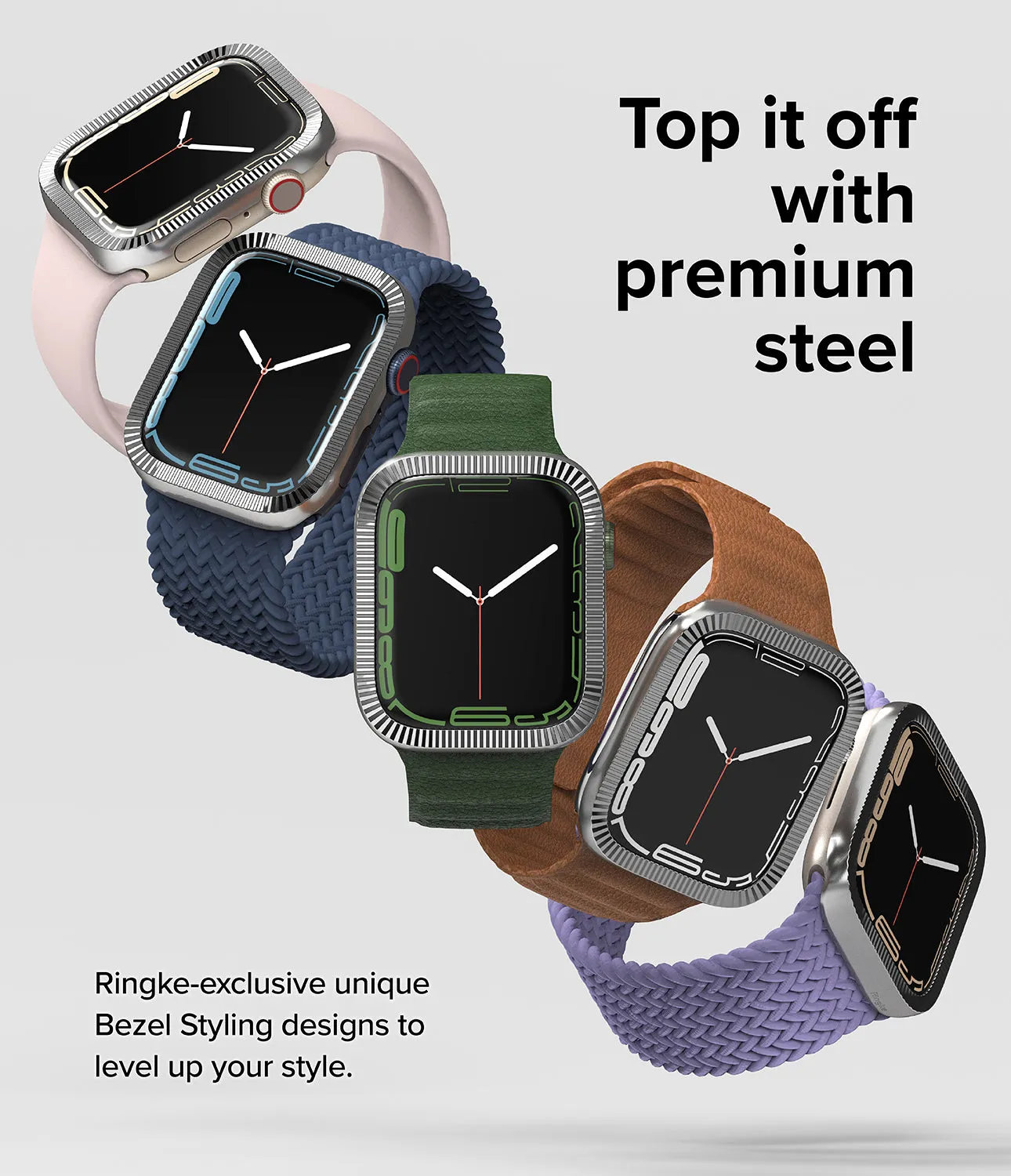 Apple Watch Series (41mm) | Premium Bezel Styling Matte Curve