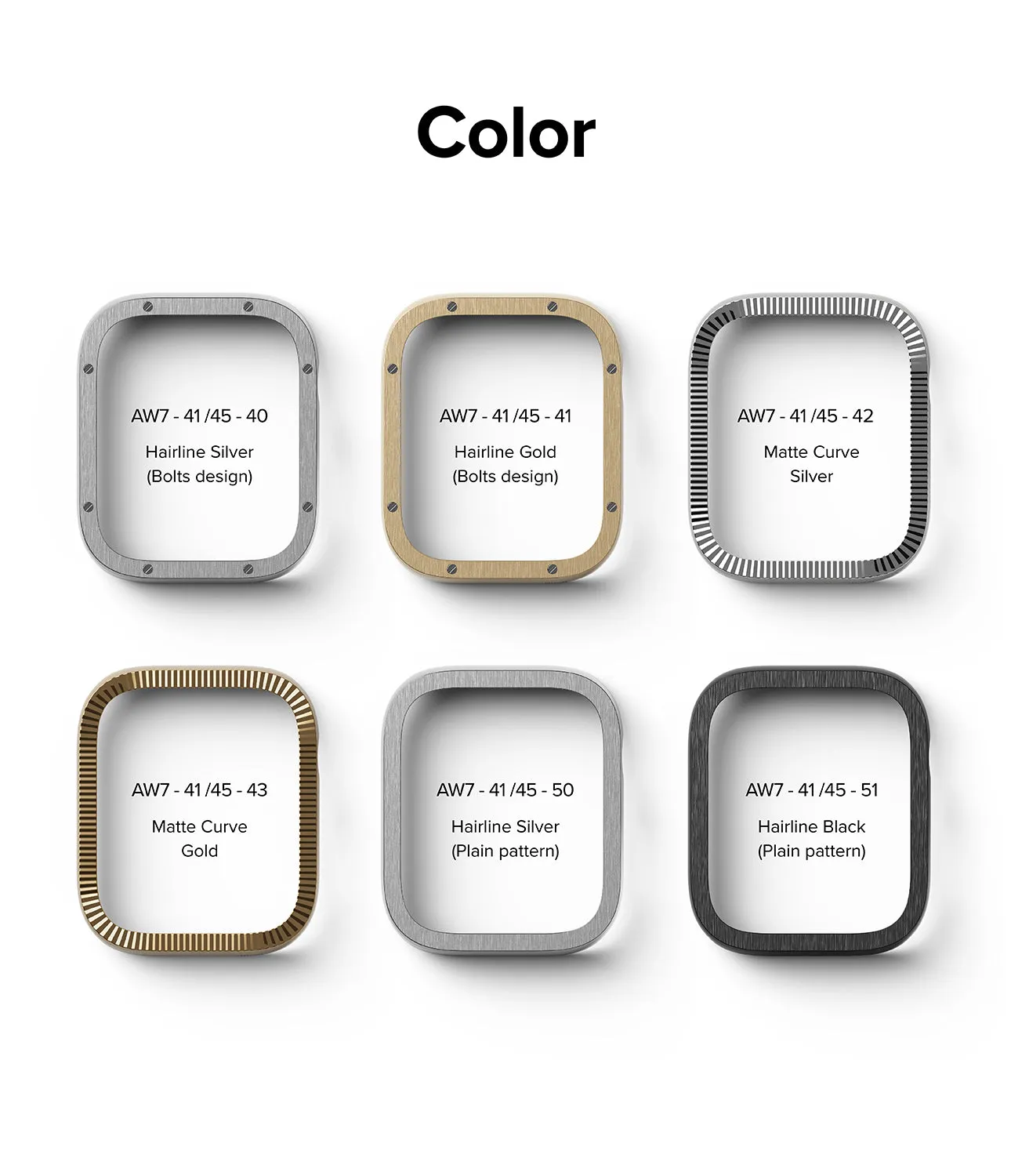 Apple Watch Series (41mm) | Premium Bezel Styling Matte Curve