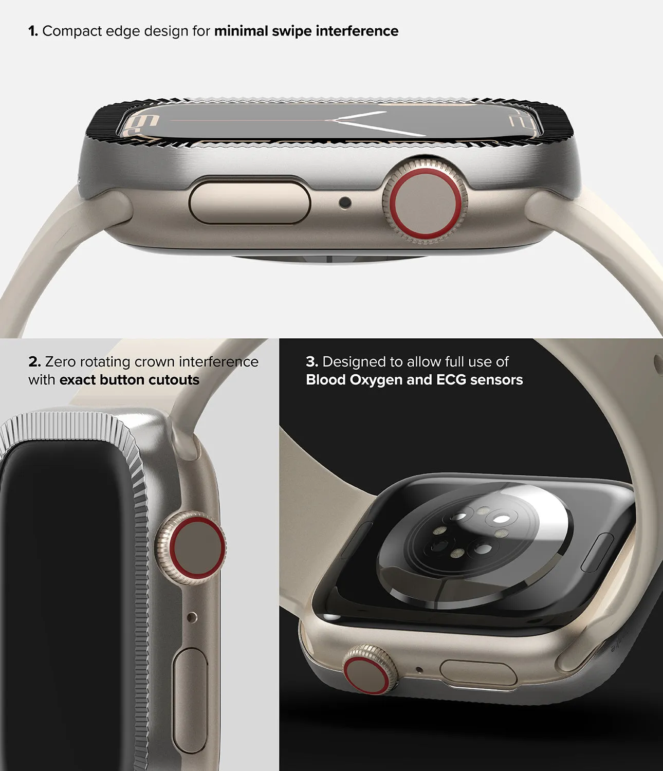 Apple Watch Series (41mm) | Premium Bezel Styling Matte Curve