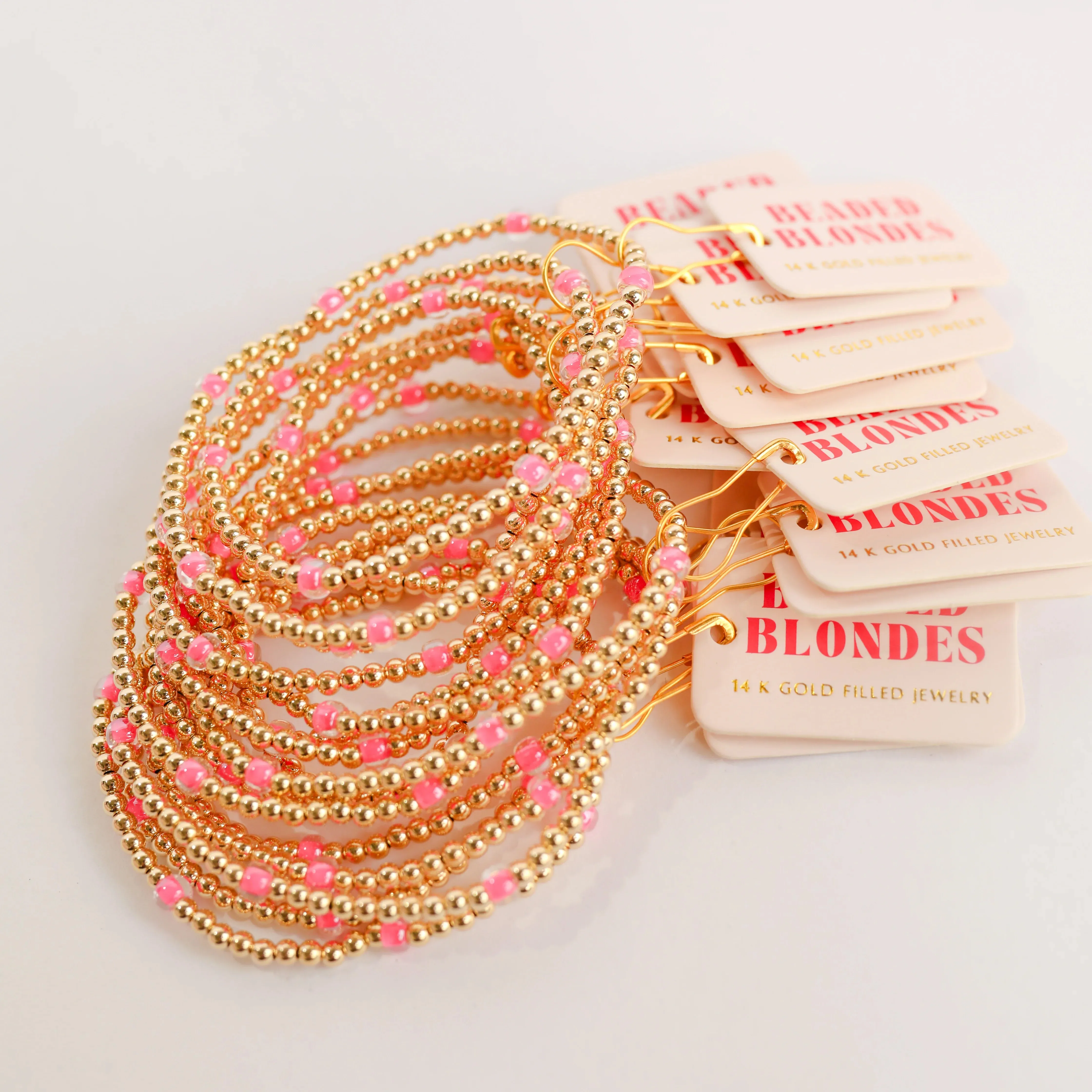 Beaded Blondes | Hot Pink Poppi Bracelet