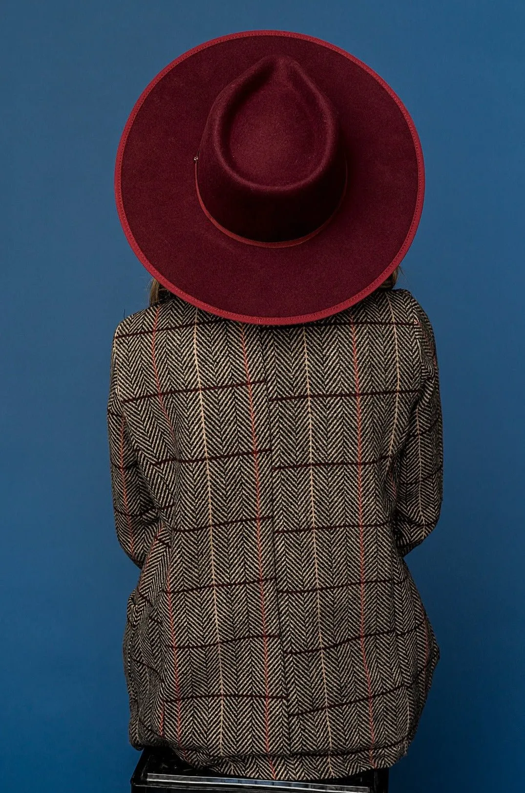 Billie Rancher Hat in Wine