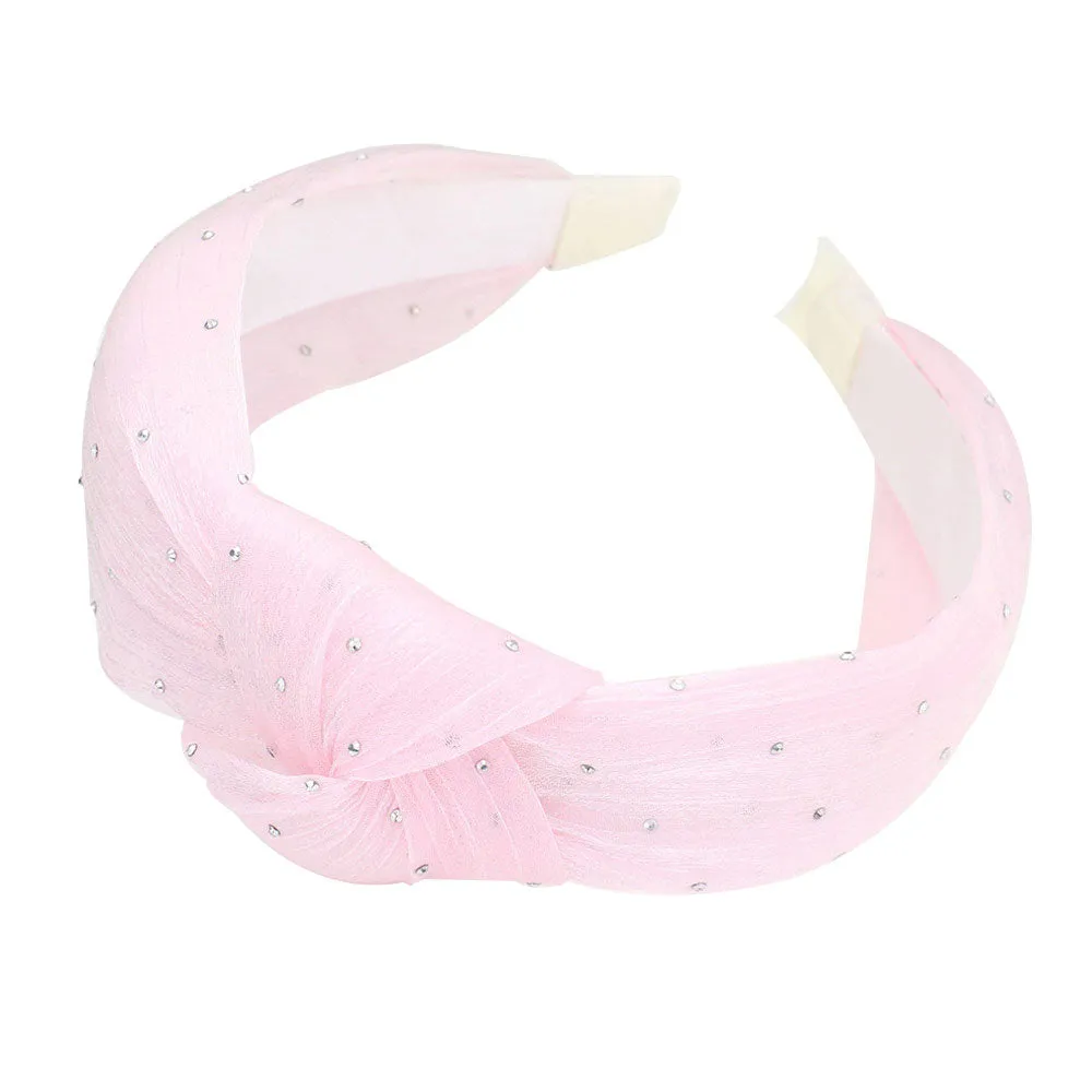 Bling Stone Sheer Knot Headband