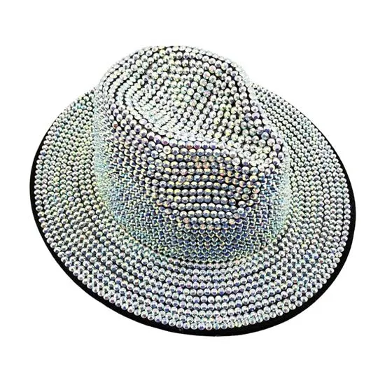 Bling Studded Panama Hat