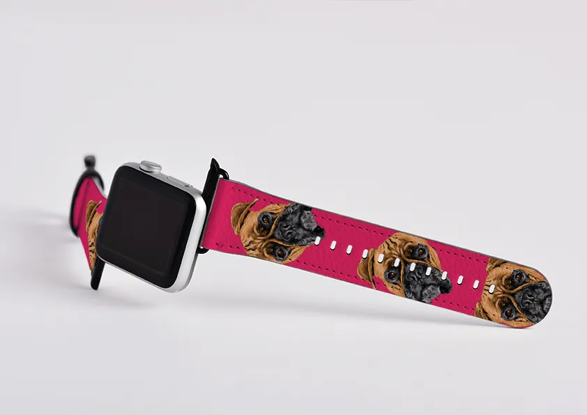 Boxer Mell Pink Apple Watch Strap