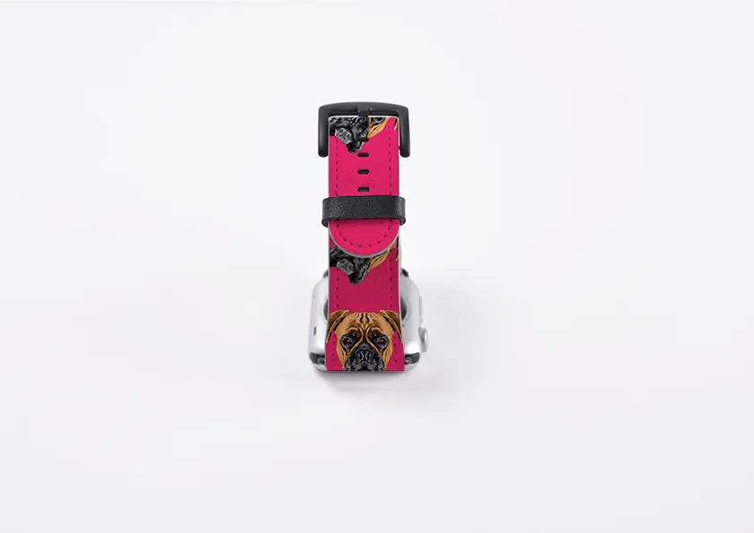 Boxer Mell Pink Apple Watch Strap