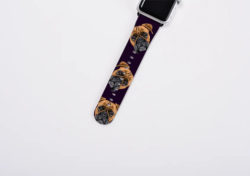 Boxer Purple Apple Watch Strap