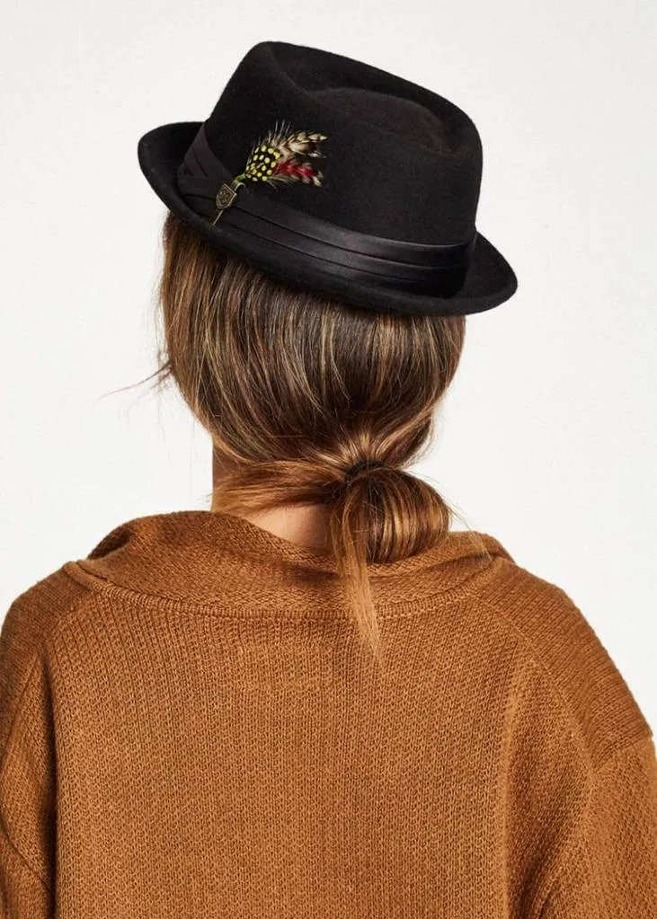 Brixton Stout Pork Pie Hat Black