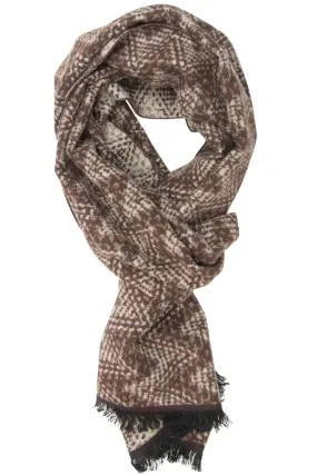 Brown Khaki Ziggy Scarf