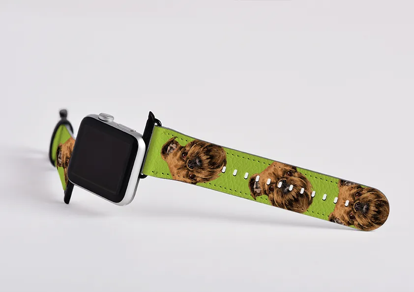 Brussels Griffon Mel Green Apple Watch Strap