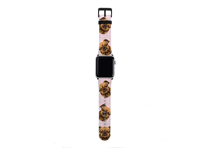 Brussels Griffon New Pink Apple Watch Strap