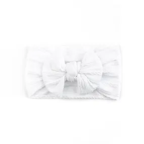 Cable Bow Headband - White