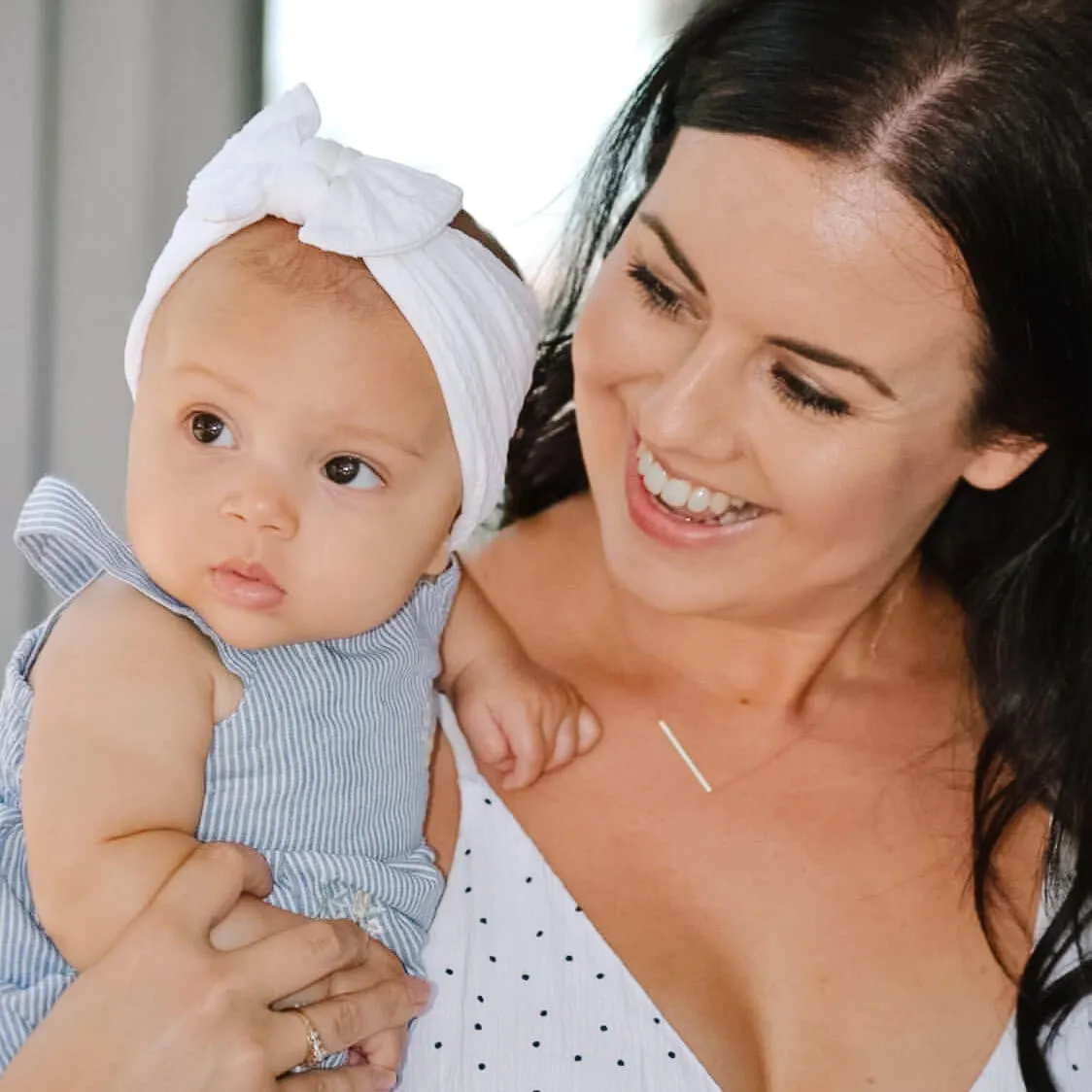 Cable Bow Headband - White