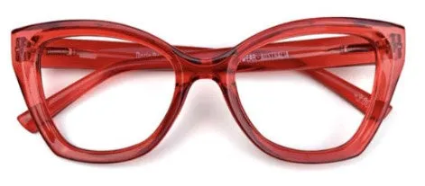 Captivating Red Doris Eyeglasses by Captivated Eyewear - Stylish and Durable