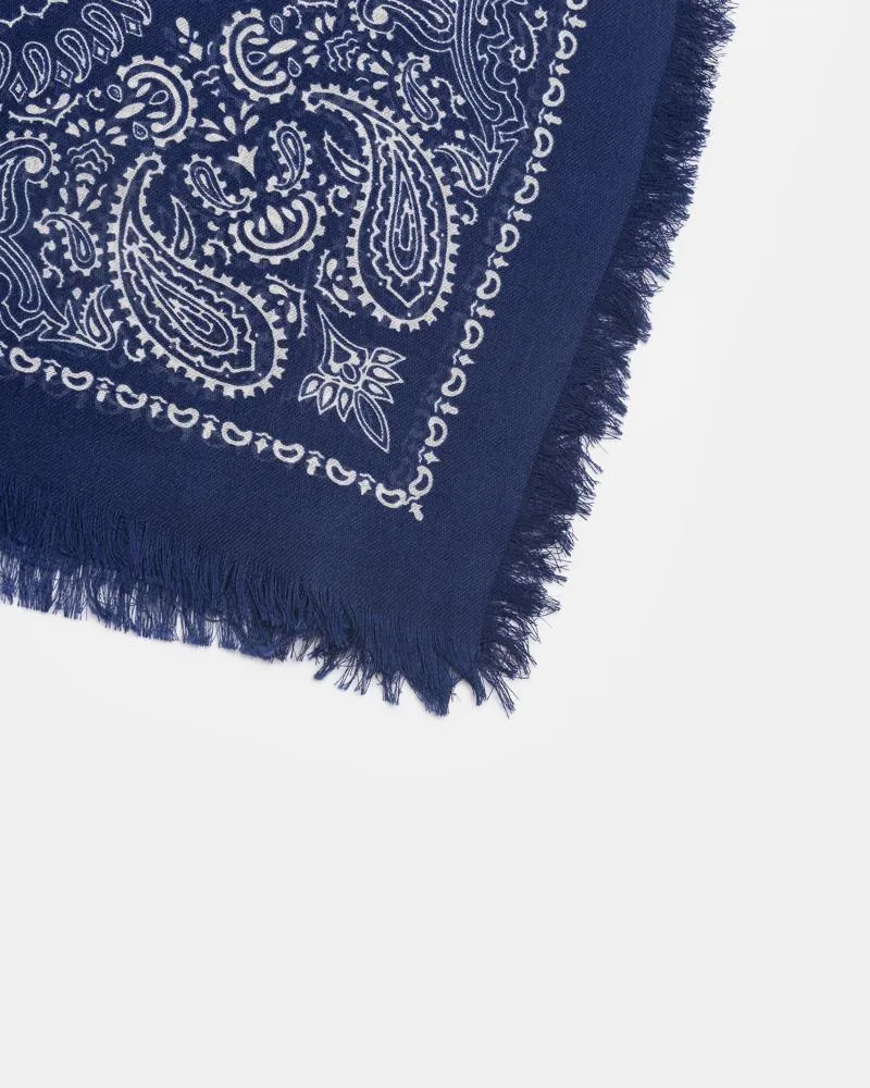 Carre Bandana Scarf in Navy