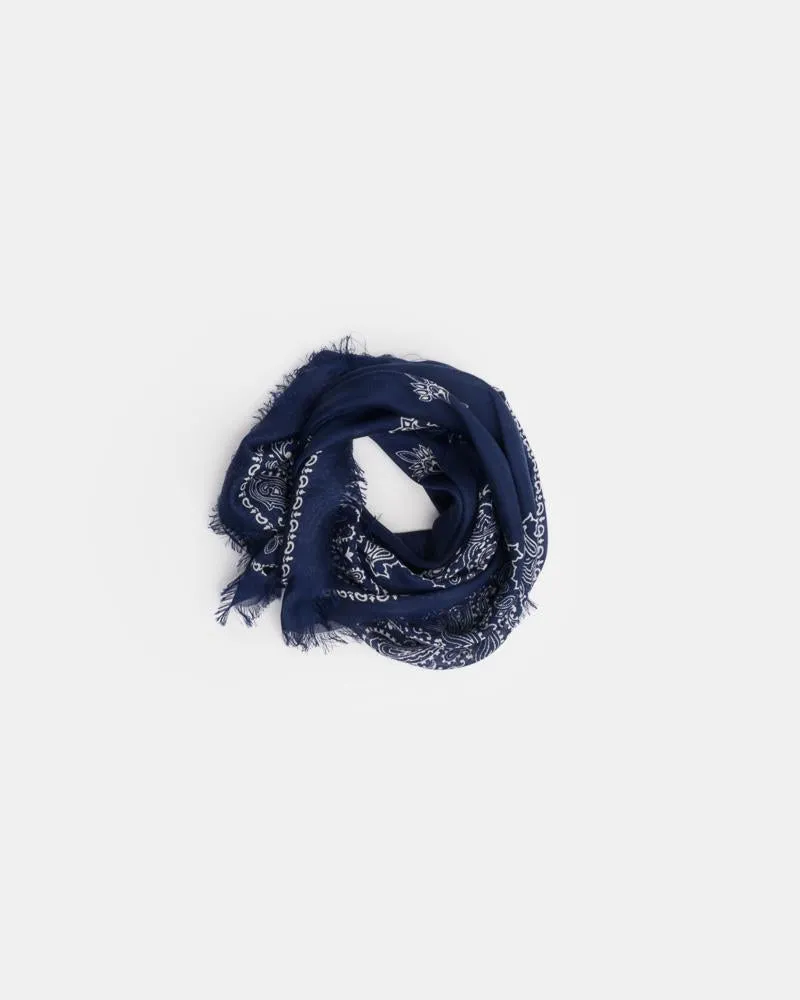 Carre Bandana Scarf in Navy