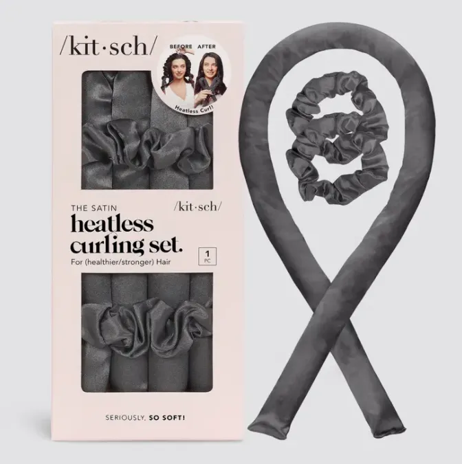 Charcoal Heatless Curling Set