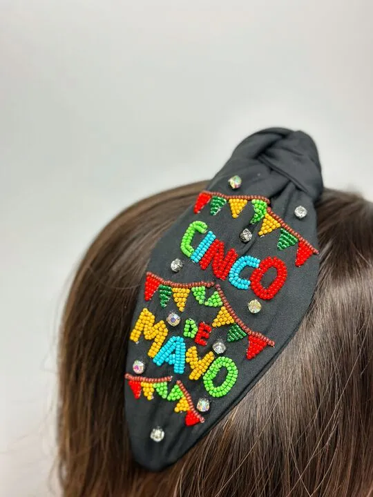 'Cinco De Mayo' Beaded Embellished Headband