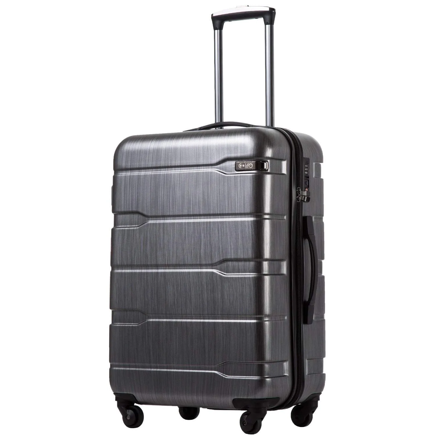 COOLIFE Luggage Expandable(only 28") Suitcase PC ABS Spinner Built-in TSA Lock 20in 24in 28in Carry on