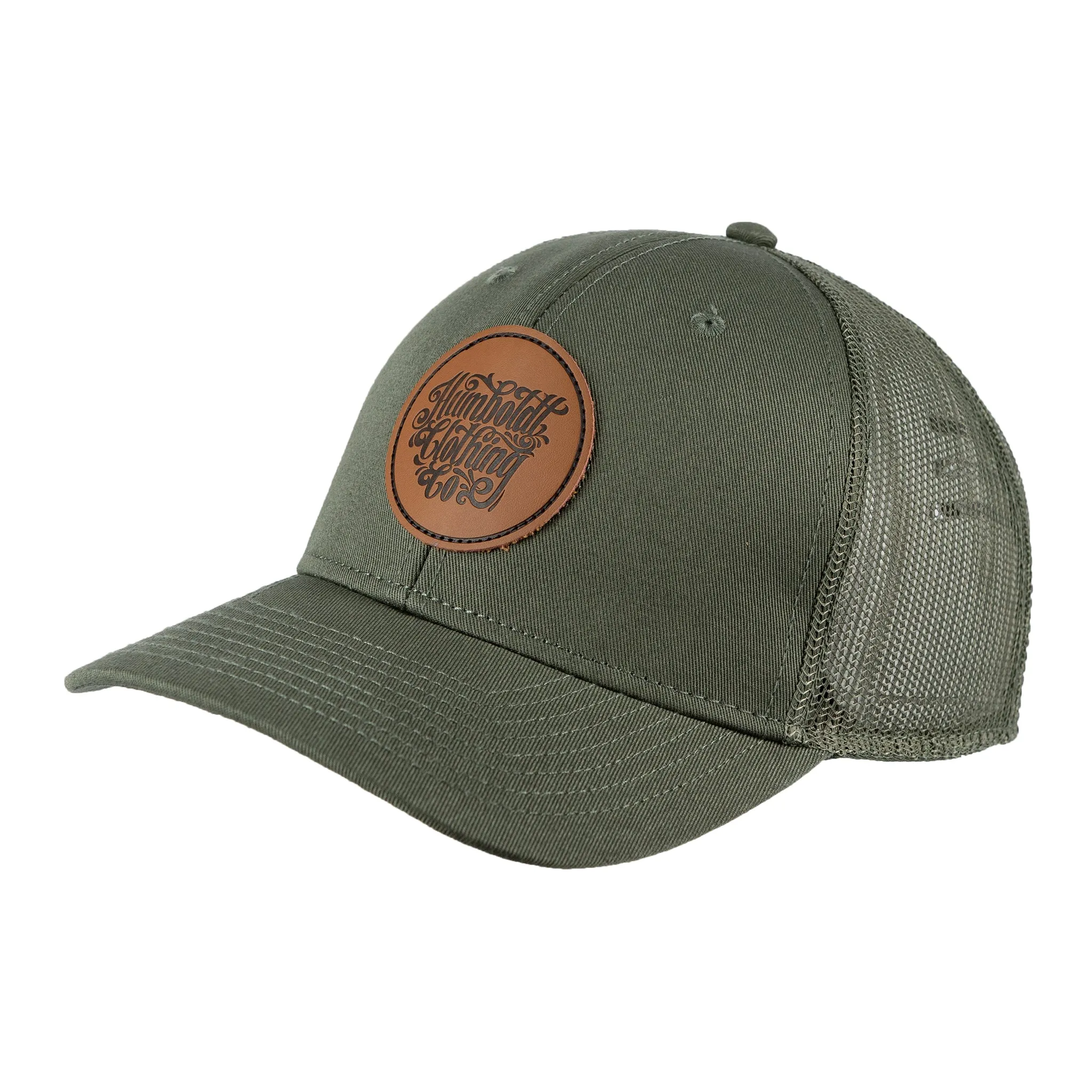 Curved Bill Union Leather Patch Hat Cypress