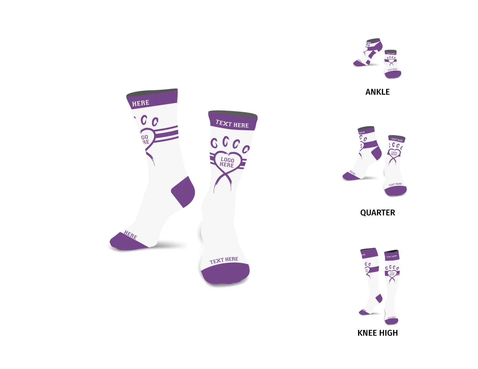 Custom Animal Awareness Crew Socks