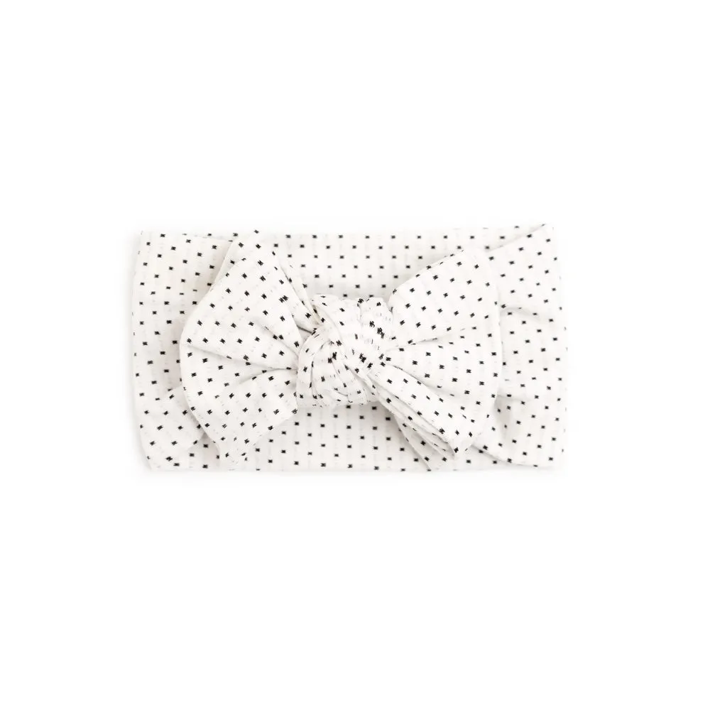 Darling Bow Headband - White