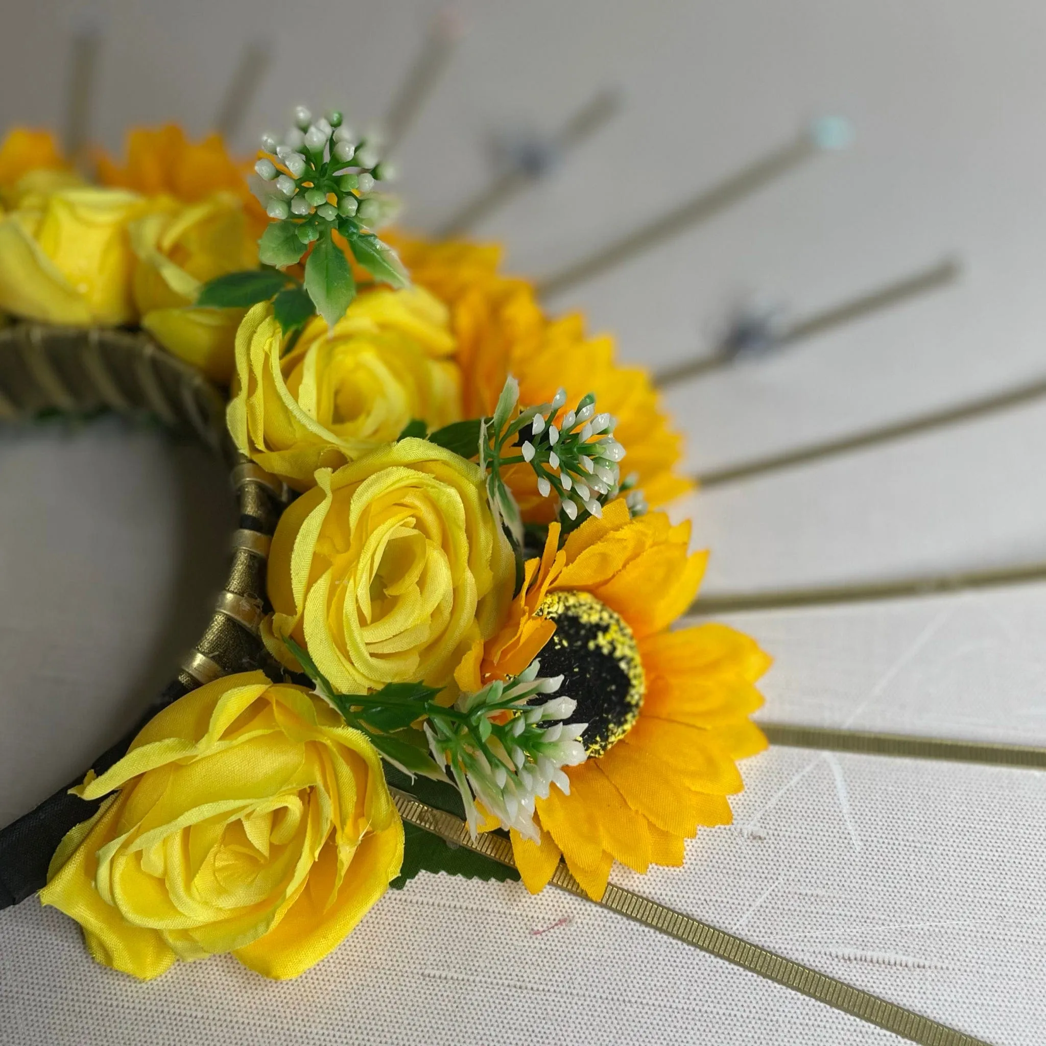 Day of the Dead  Headpiece Crown Roses